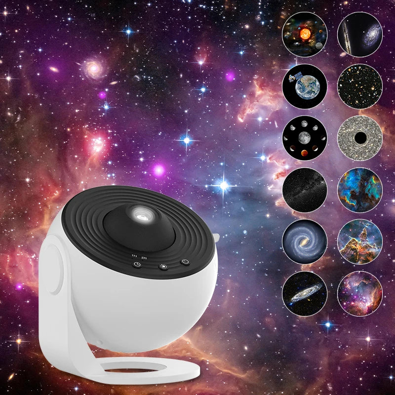 Projetor de luz noturna Galaxy Projetor de céu estrelado 360° Rotação Planetário!